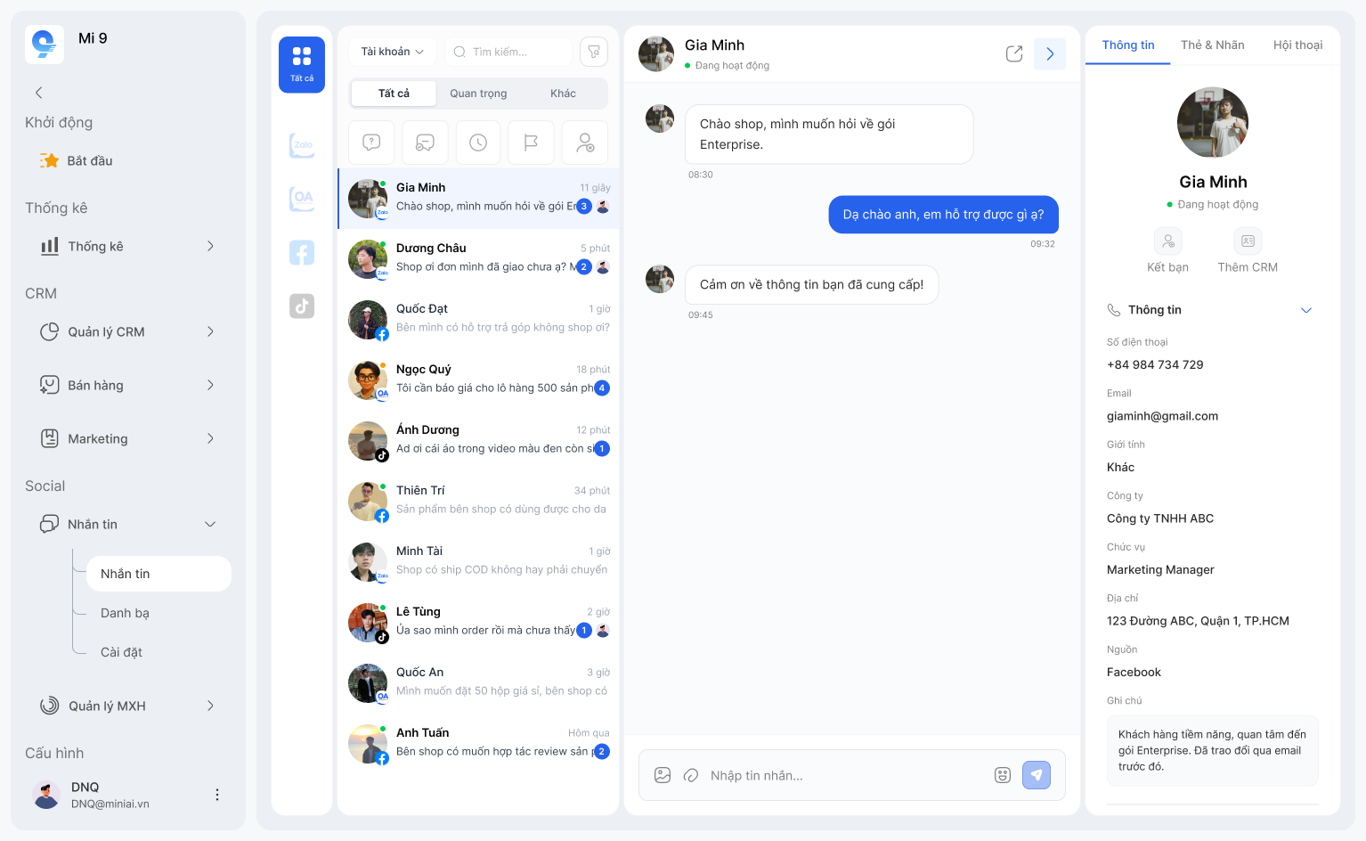 Xây dựng quy trình bán hàng hoàn chỉnh trên Zalo cá nhân/Fanpage và Zalo OA